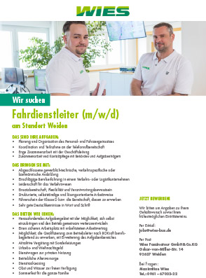 Stellenanzeige Fahrdienstleiter